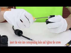 T نوع 5 دبوس موصلات كهربائية مقاومة للماء صندوق وصل الكابلات IP68 5 دبابيس