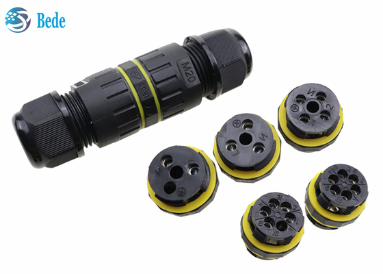 Ip68 M20 2 دبوس موصلات الأسلاك المقاومة للماء 3 4 5 6 دبابيس 2 أقطاب للاستخدام في الهواء الطلق وتحت الماء