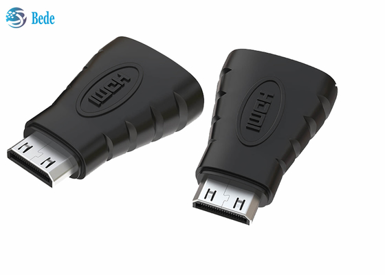 محول HDMI صغير مطلي بالذهب ، محول HDMI من أنثى إلى ذكر صغير