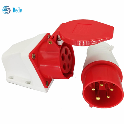 قابس ومقبس موصل كوماندوز IEC 60309 380-415V 16Amp نوع التثبيت على الحائط