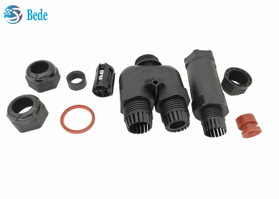 Y نوع 3 قنوات 2 3 4 5 دبوس موصلات كهربائية مقاومة للماء Ip68250v 16 ~ 24a