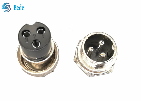 التعميم Gx16 3 دبوس الموصل ومجموعات المقبس 16MM تصاعد الجبهة
