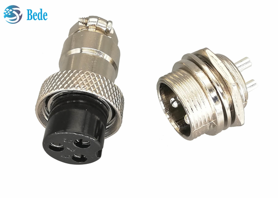 التعميم Gx16 3 دبوس الموصل ومجموعات المقبس 16MM تصاعد الجبهة