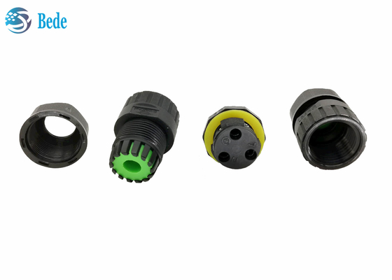 موصلات الكابلات الخارجية IP 68450V المقاومة للماء M25 2 3 4 5 دبابيس 2 قناة