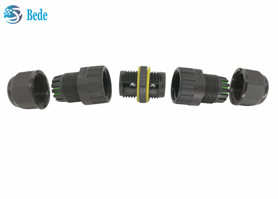 موصلات الكابلات الخارجية IP 68450V المقاومة للماء M25 2 3 4 5 دبابيس 2 قناة