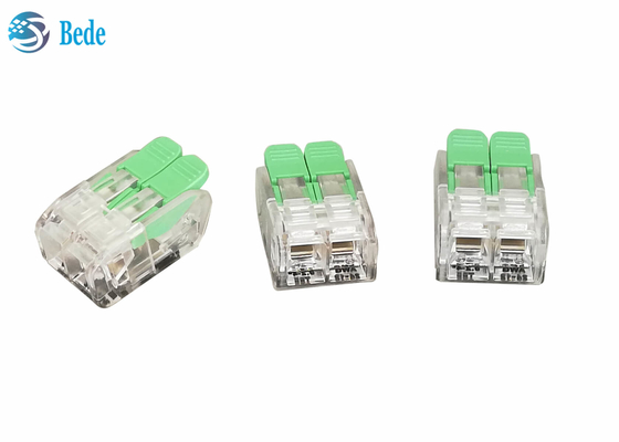 32A PC / PA66 دفع في سلك موصل ليفر الجوز سلك الربط موصل 2 طرق OJ262