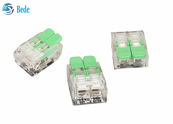 32A PC / PA66 دفع في سلك موصل ليفر الجوز سلك الربط موصل 2 طرق OJ262
