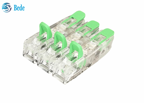 موصل الأسلاك العالمي والكابلات السريع PA66 3 المدخلات 3 الإخراج 450V