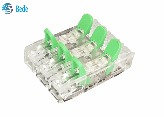 موصل الأسلاك العالمي والكابلات السريع PA66 3 المدخلات 3 الإخراج 450V