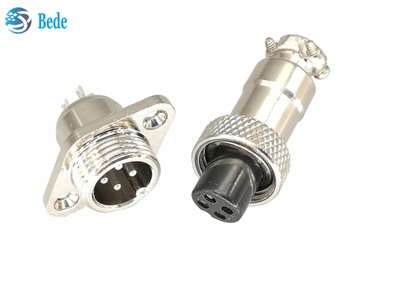 3A 200V GX12 M12 موصل الطيران التوصيل مع شفة المعين الذكور والإناث مجموعات
