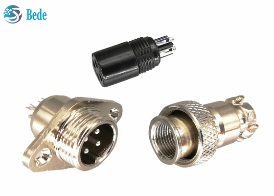 المعين شفة M12 3A 200V موصلات دائرية عسكرية 5 6 7 دبابيس