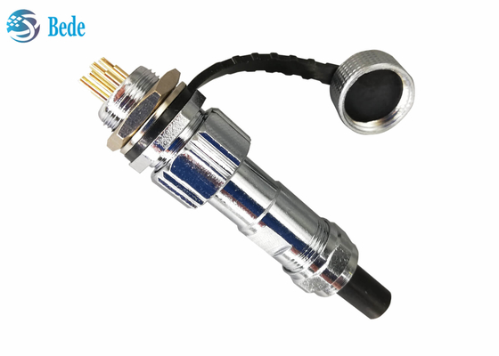 IP67 مقاوم للماء GX12 لوحة تركيب موصل مجموعة المكونات الإناث والذكور 2 ~ 7pin 3A 200V