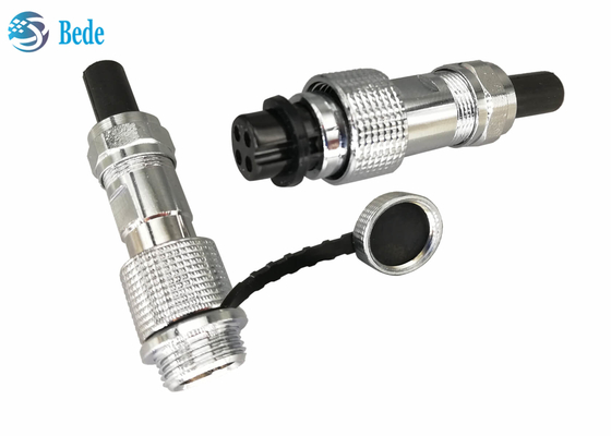 النحاس قذيفة M12 التعميم Gx12 الطيران موصل كابل IP68 إلى كابل إرساء موصل 2 ~ 7 دبوس