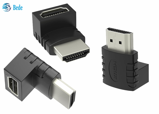 موسع HIMD بزاوية قائمة 270 درجة 90 درجة ، محول HDMI ذكر إلى أنثى