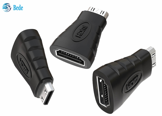 محول HDMI صغير مطلي بالذهب ، محول HDMI من أنثى إلى ذكر صغير