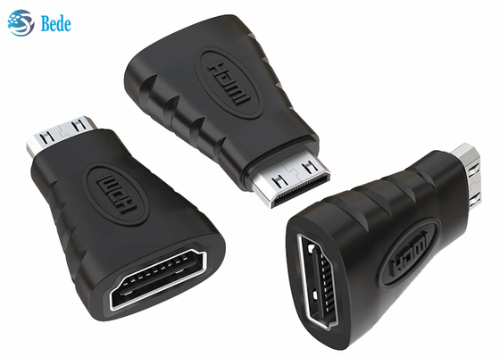 محول HDMI صغير مطلي بالذهب ، محول HDMI من أنثى إلى ذكر صغير