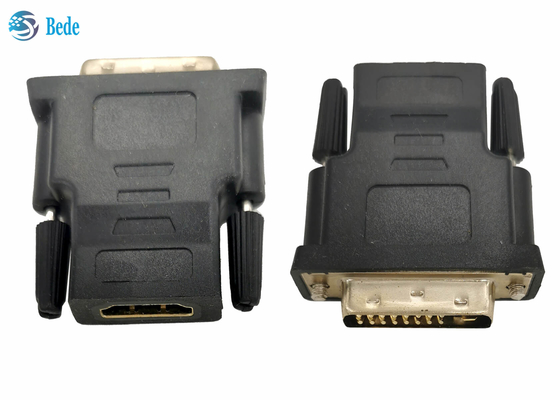 محولات DVI DVI-D 24 + 1 ذكر إلى موصلات أنثى HDMI 1688 ميجابايت / ثانية عالية الوضوح