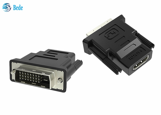 محولات DVI DVI-D 24 + 1 ذكر إلى موصلات أنثى HDMI 1688 ميجابايت / ثانية عالية الوضوح