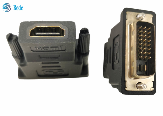 محولات DVI DVI-D 24 + 1 ذكر إلى موصلات أنثى HDMI 1688 ميجابايت / ثانية عالية الوضوح
