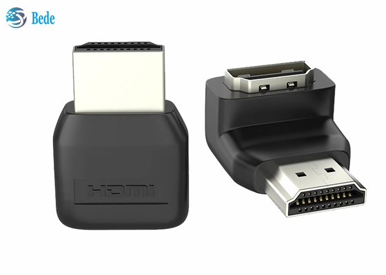 محول زاوية مقرنة HDMI 90 درجة ذكر إلى أنثى لأجهزة الكمبيوتر المحمول HDTV PS4 PS5 Xbox