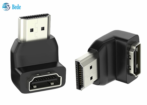 محول زاوية مقرنة HDMI 90 درجة ذكر إلى أنثى لأجهزة الكمبيوتر المحمول HDTV PS4 PS5 Xbox