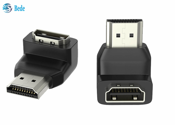 محول زاوية مقرنة HDMI 90 درجة ذكر إلى أنثى لأجهزة الكمبيوتر المحمول HDTV PS4 PS5 Xbox