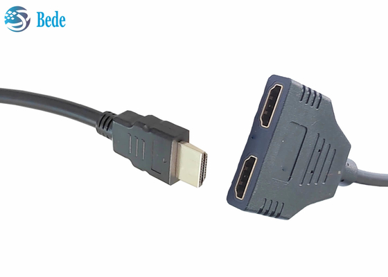 1 في 2 Out Full HD 1080P 3D4K HDMI Splitter لشاشات مزدوجة مكررة / مرآة