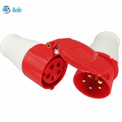 5 دبابيس التوصيل الصناعي والمقبس موصل الطاقة الصناعية IP44 AC380-415V 16A