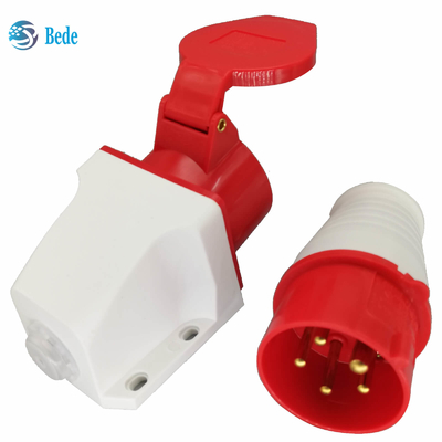 قابس ومقبس موصل كوماندوز IEC 60309 380-415V 16Amp نوع التثبيت على الحائط