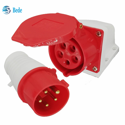 قابس ومقبس موصل كوماندوز IEC 60309 380-415V 16Amp نوع التثبيت على الحائط