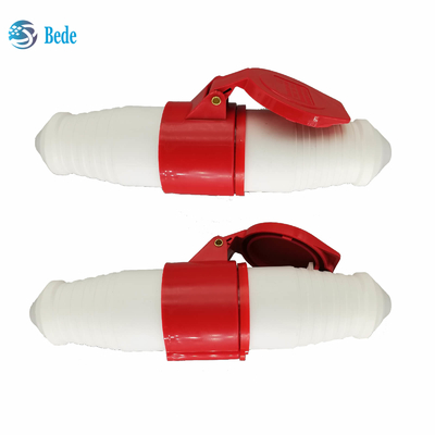 AC 380-415V 16A موصل الطاقة الصناعية IP44 مقاوم للماء 4Pin 3 Phase 3P + E Red
