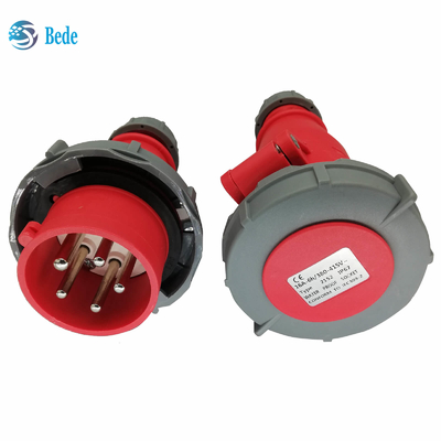 3P + N + E قابس ومقبس صناعي 5 دبابيس IP67 AC220-415V 16 و 32 أمبير نوع الإرساء