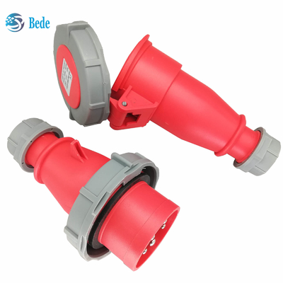 3P + N + E قابس ومقبس صناعي 5 دبابيس IP67 AC220-415V 16 و 32 أمبير نوع الإرساء