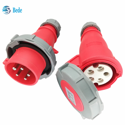3P + N + E قابس ومقبس صناعي 5 دبابيس IP67 AC220-415V 16 و 32 أمبير نوع الإرساء