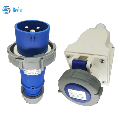 مصب الصناعية 16 Amp 220V-250V 3Pins نوع تركيب الجدار للمعدات الصناعية