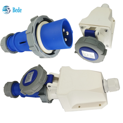 مصب الصناعية 16 Amp 220V-250V 3Pins نوع تركيب الجدار للمعدات الصناعية