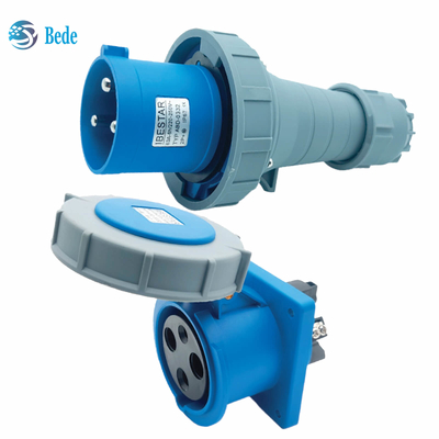 التيار 63A 125A صناعية وصلة مصبوب لوحة تركيب نوع 3 دبوس ((2P + E) IP67 220 ~ 250V