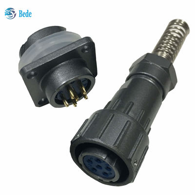 سلسلة FQ 24 عازلة للماء IP67 الموصلات الدائرية 4 5 6 8 10 19 26 دبوس