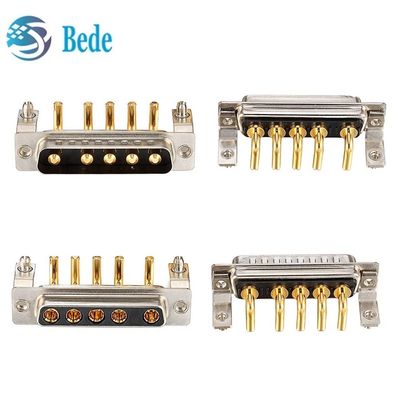 5W5 ذكر وامرأة التيار العالي D-Sub الزاوية اليمنى الموصلات لPCB