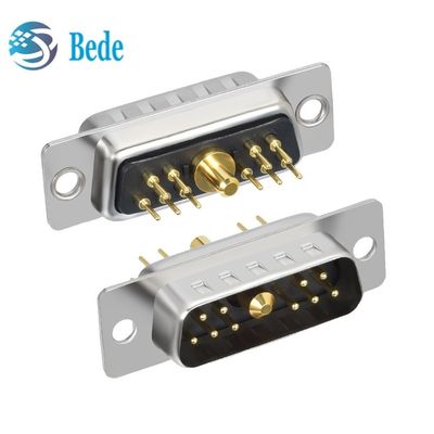 11W1 مزيج D Sub Connectors الذكور / الإناث مختلطة التيار العالي والإشارة المتكافئة
