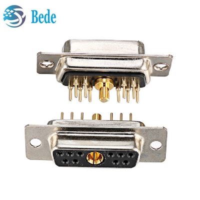 11W1 مزيج D Sub Connectors الذكور / الإناث مختلطة التيار العالي والإشارة المتكافئة