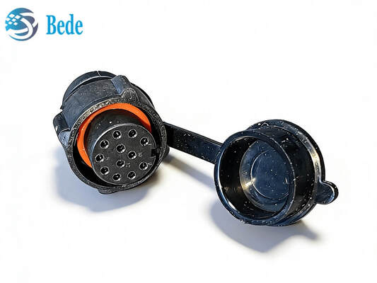 موصل دائري معياري IMC26-2212X Deutsch بـ 12 سنًا، قابس كابل