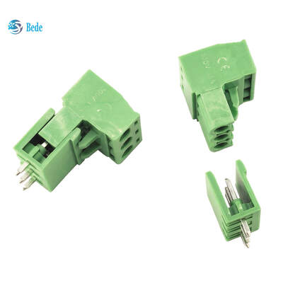 2EDGK-5.08 رأس PCB ذو دبوس مستقيم، كتلة طرفية PCB خضراء، 2-24 سنًا، 320 فولت، 15 أمبير